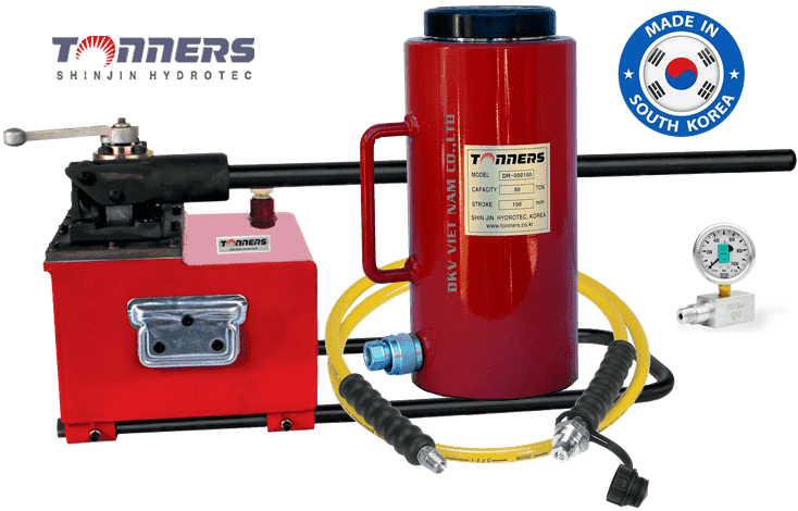 bo kich thuy luc tonners dr-100200, tonners hydraulic jack set dr-100200