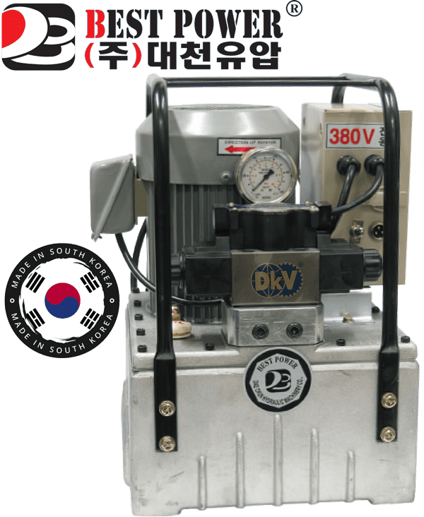 Bơm điện thủy lực Hàn Quốc Best Power DMP-5, Best Power electric hydraulic pump DMP-5