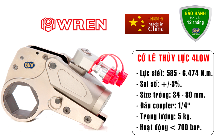 co le thuy luc, wren, 4low, low hydraulic torque wrench