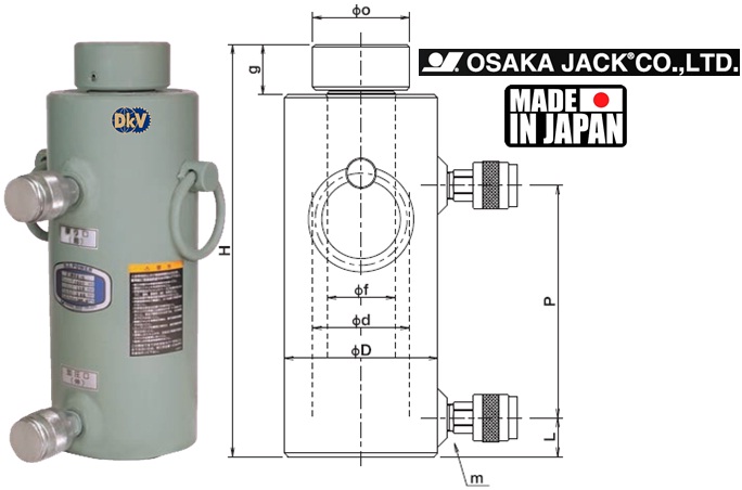 kich thuy luc Osaka Z150H15, Osaka hydraulic jack Z150H15