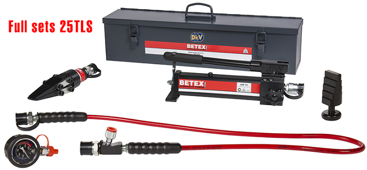 bộ tách mặt bích thủy lực, nêm thủy lực, 25TLS sets, betex, 25 tấn