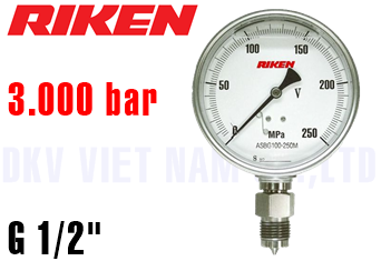 Đồng hồ áp kế Riken AS150-400M-U