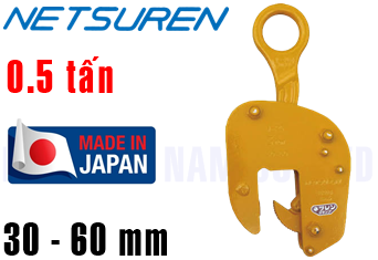Kẹp tôn đứng Netsuren V-25 (0.5 ton, 30 - 60 mm)