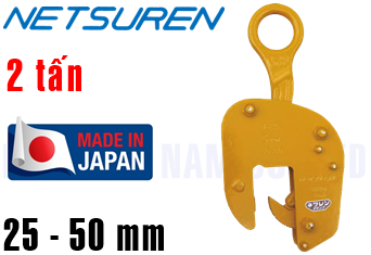 Kẹp tôn đứng Netsuren V-25 (2 ton, 25 - 50 mm)