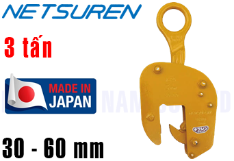 Kẹp tôn đứng Netsuren V-25 (3 ton, 30 - 60 mm)