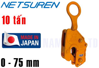 Kẹp tôn đứng Netsuren V-25N (10 ton, 0 - 75 mm)