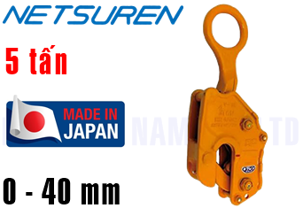 Kẹp tôn đứng Netsuren V-25N (5 ton, 0 - 40 mm)
