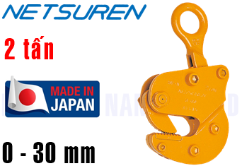 Kẹp tôn ngang Netsuren HV-N(2 ton, 0-30 mm)