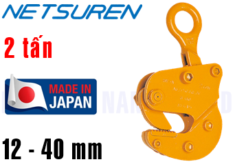 Kẹp tôn ngang Netsuren HV-N(2 ton, 12-40 mm)