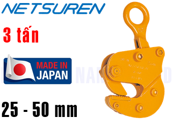 Kẹp tôn ngang Netsuren HV-N(3 ton, 25-50 mm)
