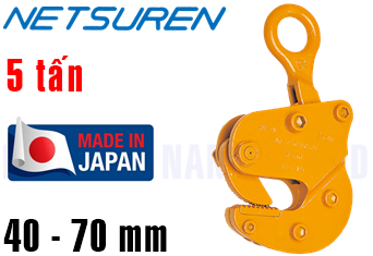 Kẹp tôn ngang Netsuren HV-N(5 ton, 40-70 mm)
