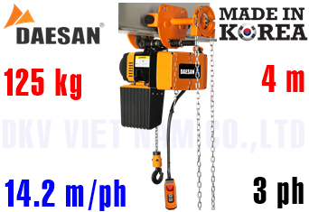 Pa lăng xích điện Daesan DLG-125