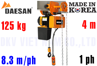 Pa lăng xích điện Daesan DLG-125