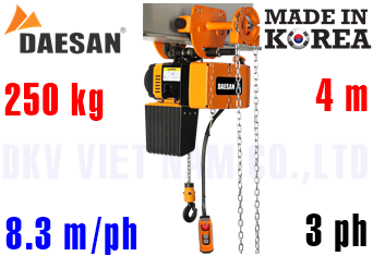 Pa lăng xích điện Daesan DLG-250