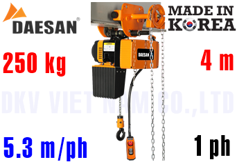 Pa lăng xích điện Daesan DLG-250