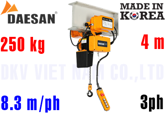 Pa lăng xích điện Daesan DLM-250