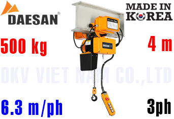 Pa lăng xích điện Daesan DLM-500