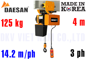 Pa lăng xích điện Daesan DLP-125
