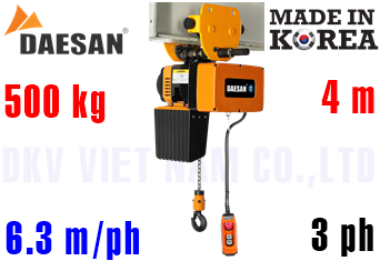 Pa lăng xích điện Daesan DLP-500