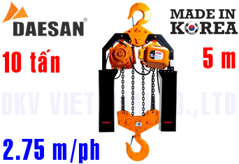 Pa lăng xích điện Daesan DSA-10W