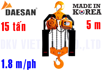 Pa lăng xích điện Daesan DSA-15W