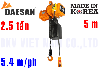 Pa lăng xích điện Daesan DSA-2.5S