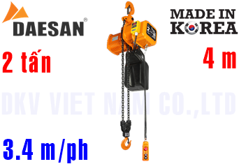 Pa lăng xích điện Daesan DSA-2W
