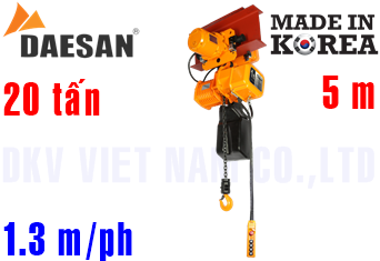 Pa lăng xích điện Daesan DSM-20W