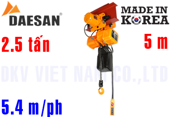 Pa lăng xích điện Daesan DSM-2.5S
