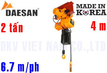 Pa lăng xích điện Daesan DSM-2S