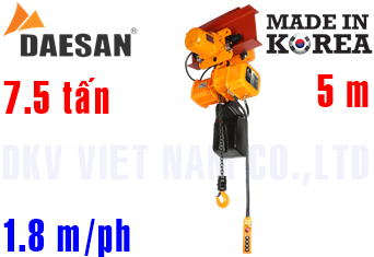 Pa lăng xích điện Daesan DSMS-7.5W