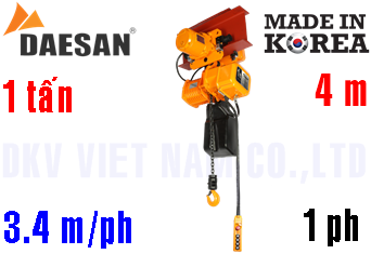 Pa lăng xích điện Daesan DSSM-1S