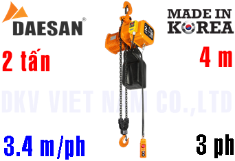 Pa lăng xích điện Daesan DST-2W
