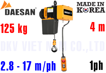 Pa lăng xích điện Daesan EDL-125