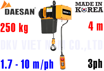 Pa lăng xích điện Daesan EDL-250
