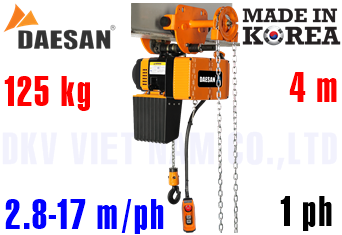 Pa lăng xích điện Daesan EDLG-125