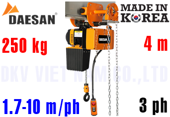 Pa lăng xích điện Daesan EDLG-250