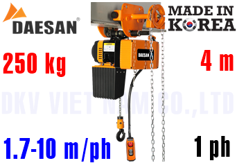 Pa lăng xích điện Daesan EDLG-250