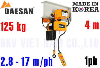Pa lăng xích điện Daesan EDLM-125