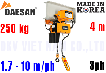 Pa lăng xích điện Daesan EDLM-250