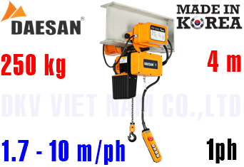 Pa lăng xích điện Daesan EDLM-250