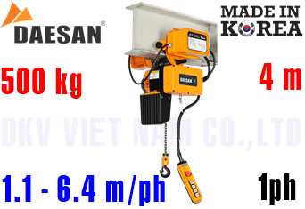 Pa lăng xích điện Daesan EDLM-500
