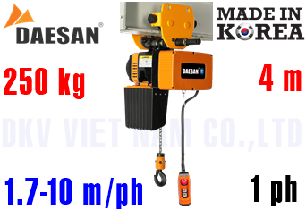Pa lăng xích điện Daesan EDLP-250