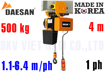 Pa lăng xích điện Daesan EDLP-500