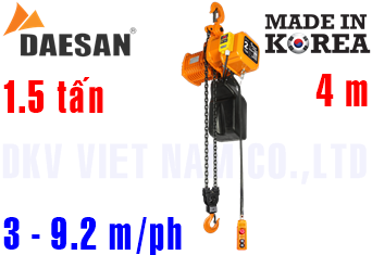 Pa lăng xích điện Daesan EDSA-1.5S
