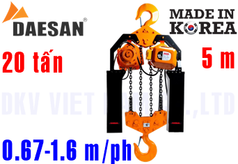 Pa lăng xích điện Daesan EDSA-20W