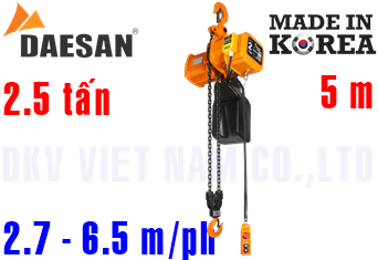 Pa lăng xích điện Daesan EDSA-2.5S