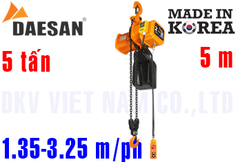 Pa lăng xích điện Daesan EDSA-5W