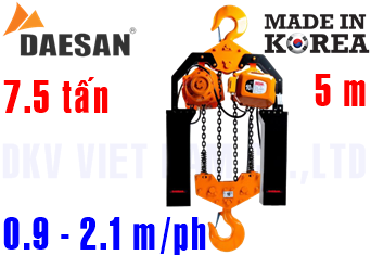 Pa lăng xích điện Daesan EDSA-7.5W
