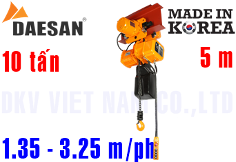 Pa lăng xích điện Daesan EDSM-10W